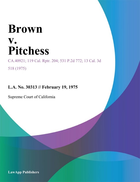 Brown v. Pitchess