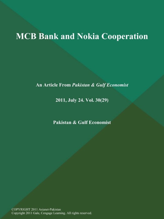 MCB Bank and Nokia Cooperation