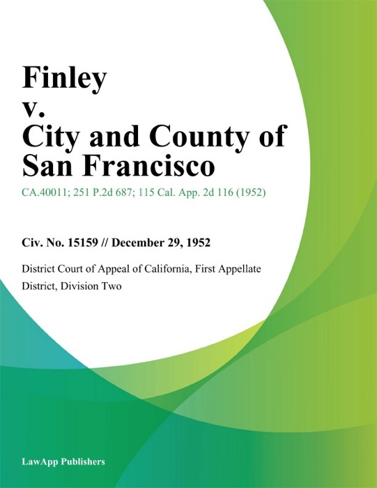 Finley V. City And County Of San Francisco