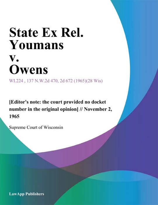 State Ex Rel. Youmans v. Owens