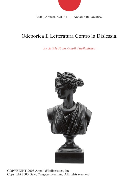 Odeporica E Letteratura Contro la Dislessia.