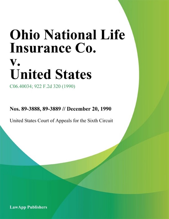 Ohio National Life Insurance Co. V. United States