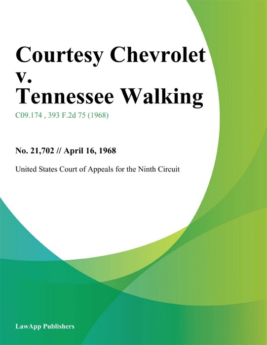 Courtesy Chevrolet v. Tennessee Walking