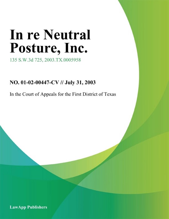 In Re Neutral Posture