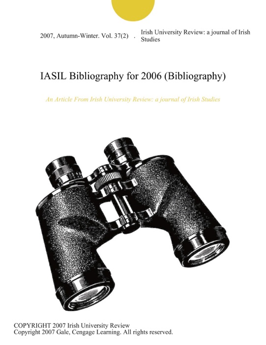 IASIL Bibliography for 2006 (Bibliography)