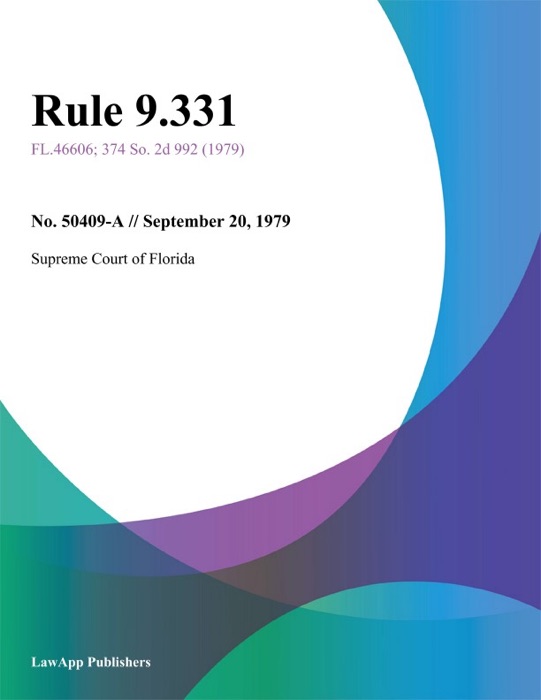 Rule 9.331