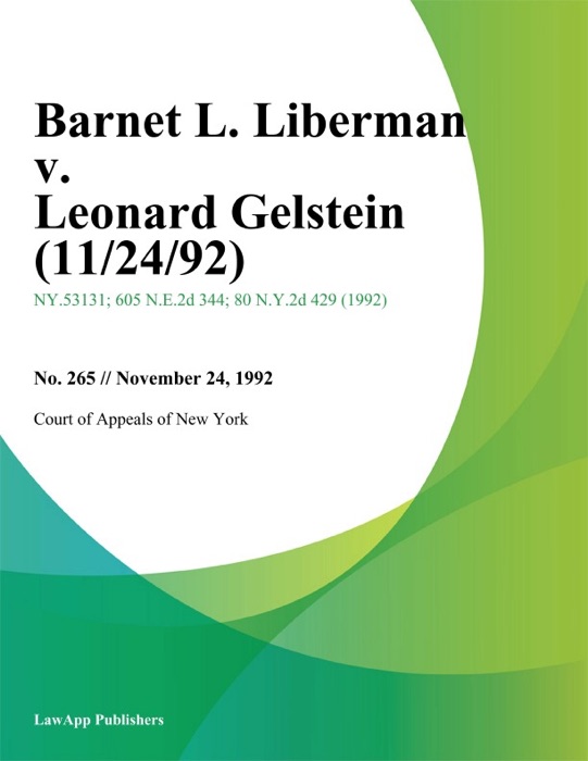 Barnet L. Liberman v. Leonard Gelstein