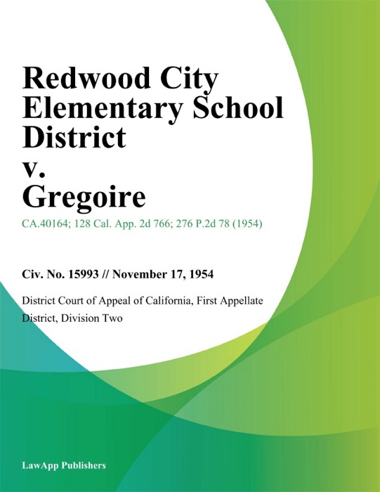Redwood City Elementary School District V. Gregoire