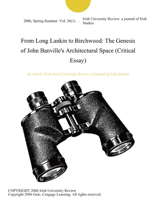 From Long Lankin to Birchwood: The Genesis of John Banville's Architectural Space (Critical Essay)