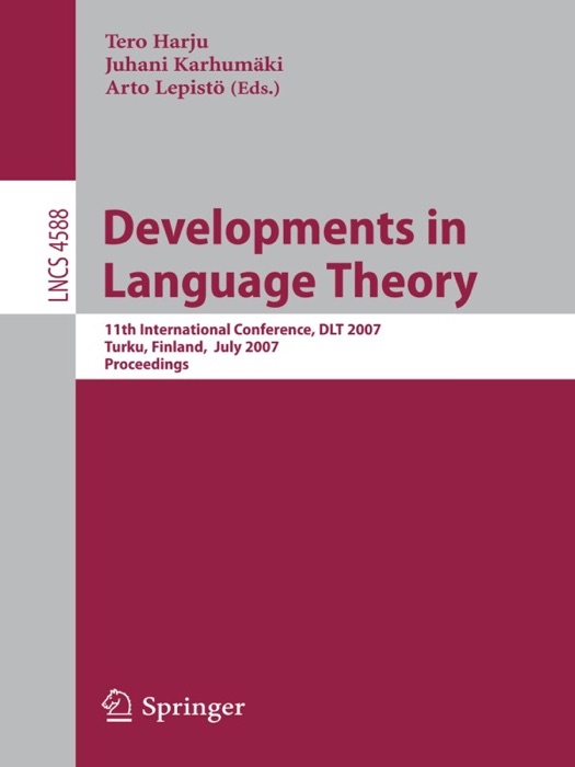 Developments in Language Theory