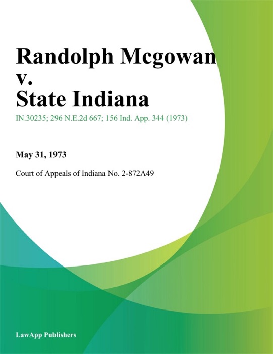 Randolph Mcgowan v. State Indiana