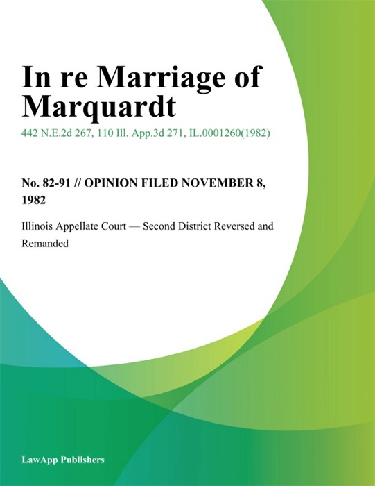 In re Marriage of Marquardt