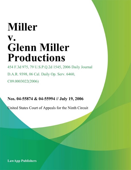 Miller v. Glenn Miller Productions