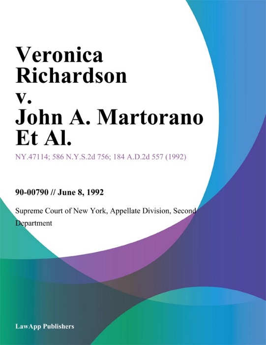 Veronica Richardson v. John A. Martorano Et Al.