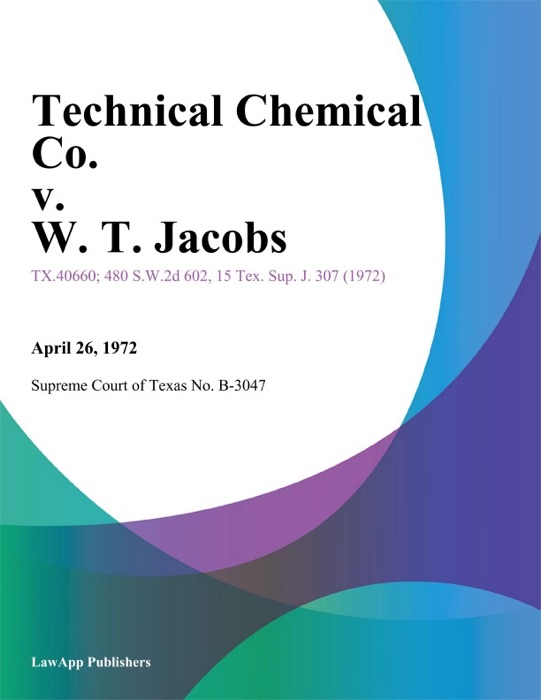 Technical Chemical Co. v. W. T. Jacobs