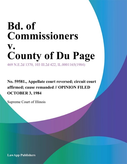 Bd. of Commissioners v. County of Du Page