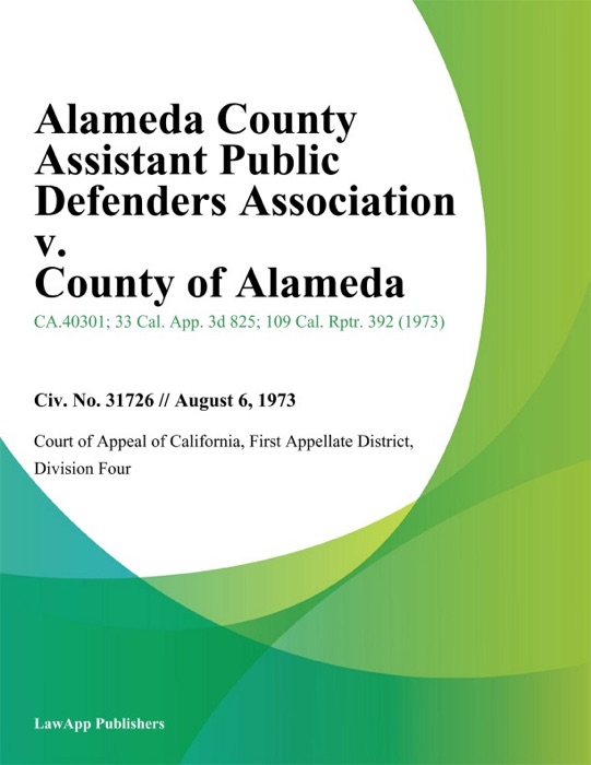 Alameda County Assistant Public Defenders Association v. County of Alameda