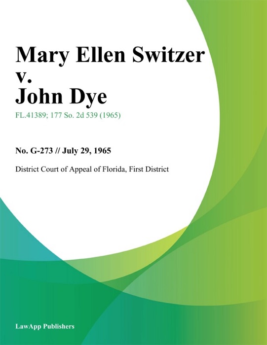 Mary Ellen Switzer v. John Dye
