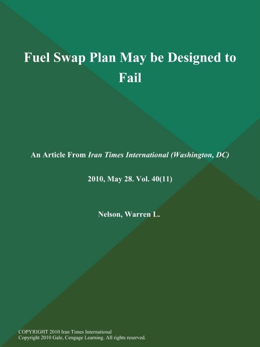 Fuel Swap Plan May be Designed to Fail