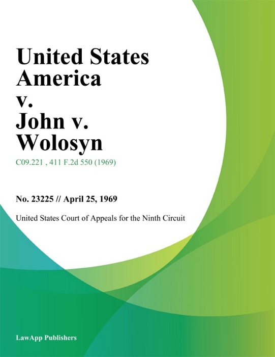 United States America v. John v. Wolosyn