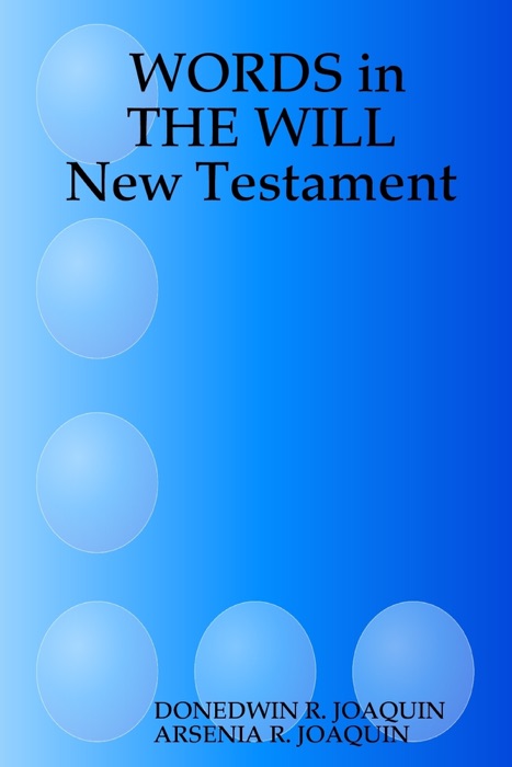 Words in the Will New Testament