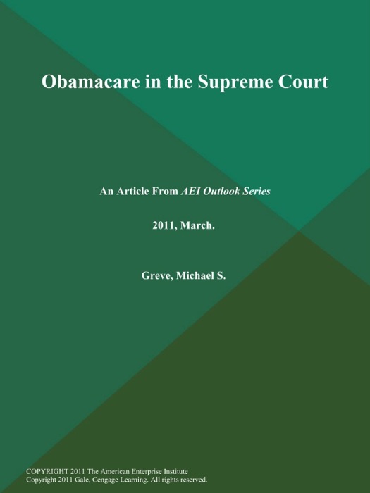 Obamacare in the Supreme Court