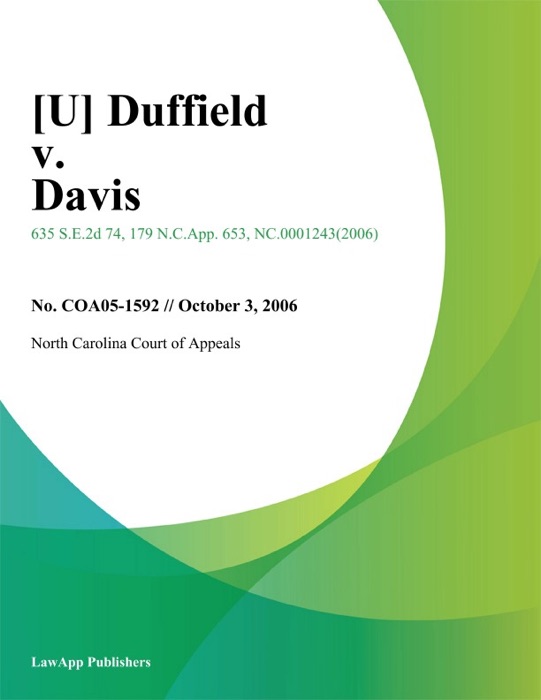 Duffield v. Davis