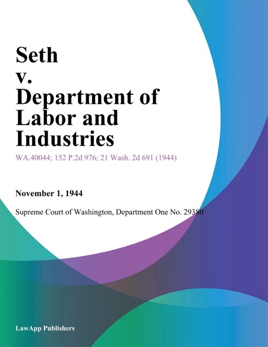 Seth v. Department of Labor and Industries