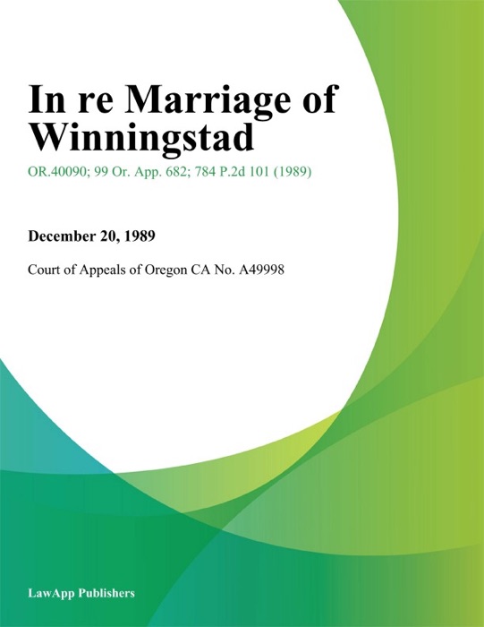 In Re Marriage of Winningstad