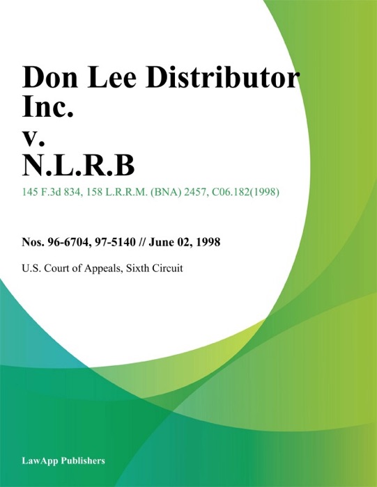 Don Lee Distributor Inc. v. N.L.R.B.