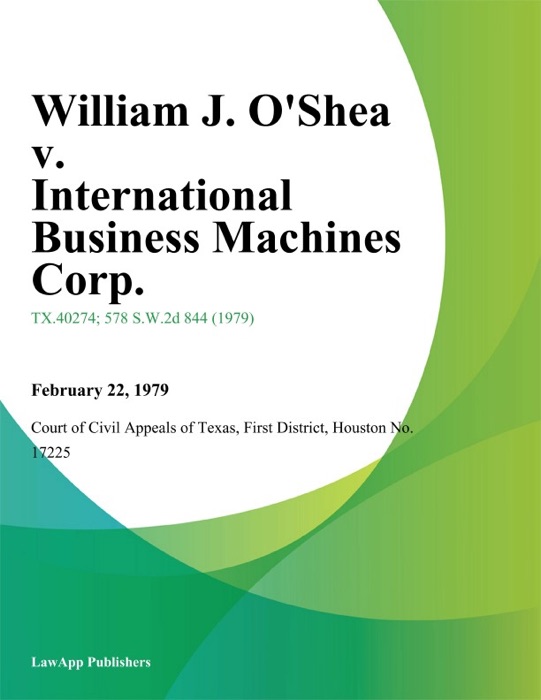 William J. Oshea v. International Business Machines Corp.