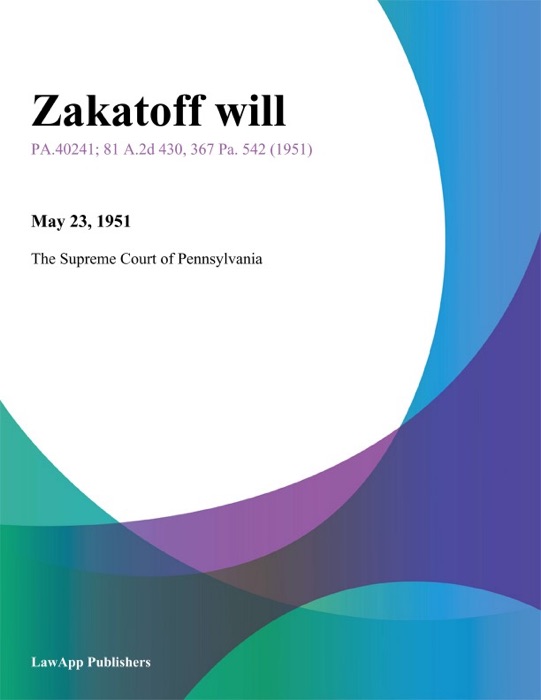 Zakatoff Will
