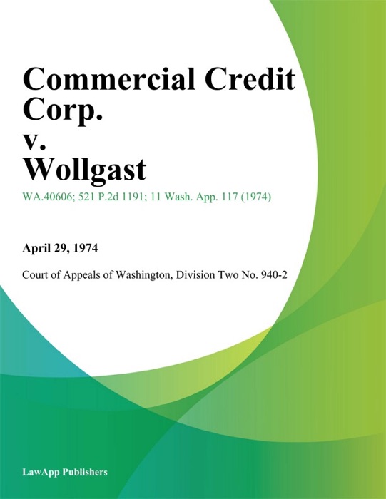 Commercial Credit Corp. V. Wollgast
