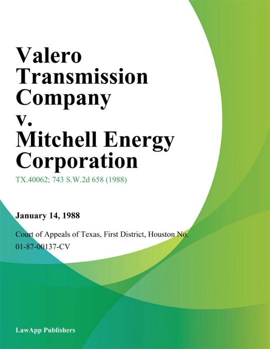 Valero Transmission Company v. Mitchell Energy Corporation
