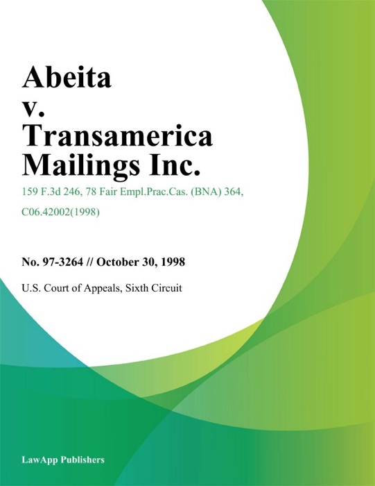 Abeita V. Transamerica Mailings Inc.
