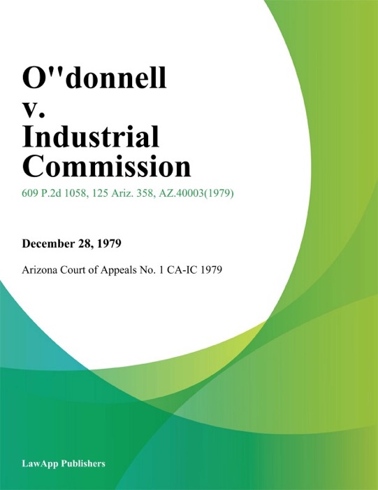 O''donnell V. Industrial Commission