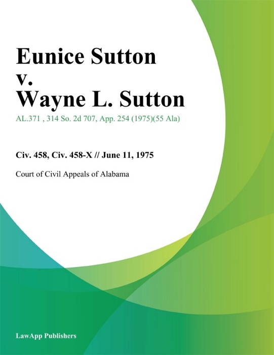 Eunice Sutton v. Wayne L. Sutton