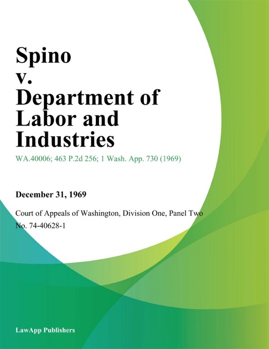 Spino V. Department Of Labor And Industries