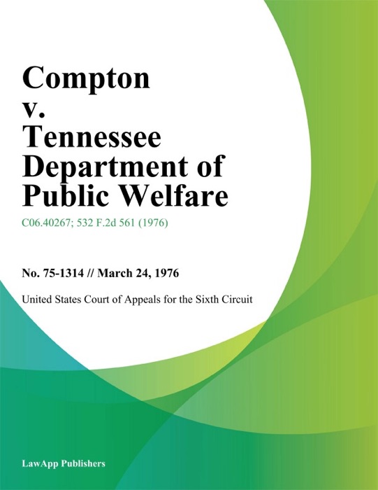 Compton v. Tennessee Department of Public Welfare