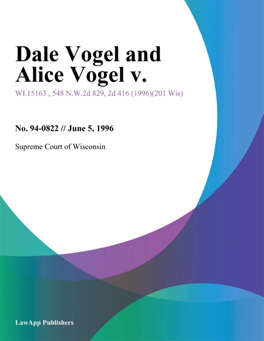 Dale Vogel and Alice Vogel V.
