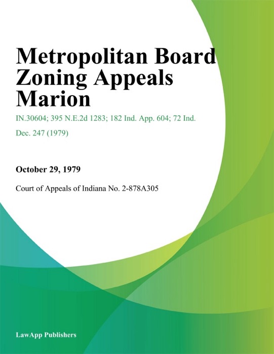 Metropolitan Board Zoning Appeals Marion