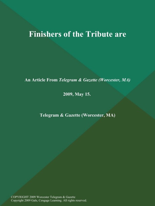 Finishers of the Tribute are...