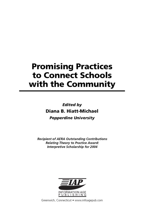 Promising Practices to Connect Schools with the Community