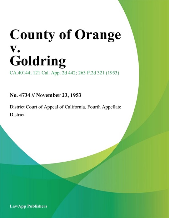 County of Orange v. Goldring