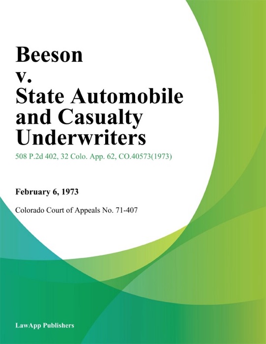 Beeson v. State Automobile and Casualty Underwriters