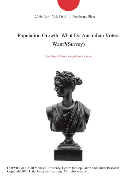 Population Growth: What Do Australian Voters Want?(Survey)