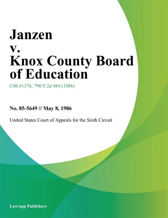 Janzen V. Knox County Board Of Education