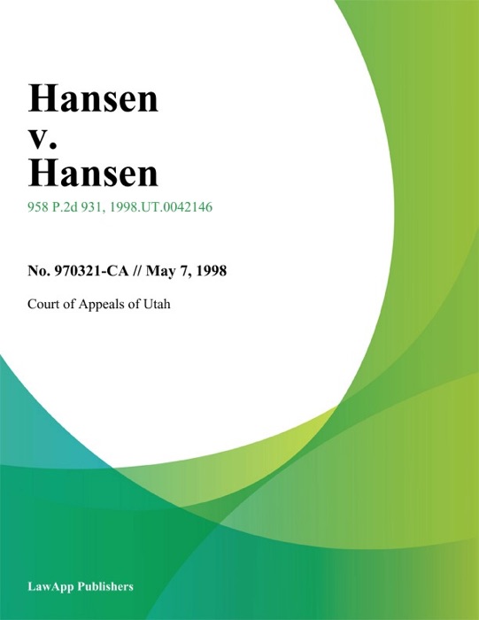 Hansen v. Hansen