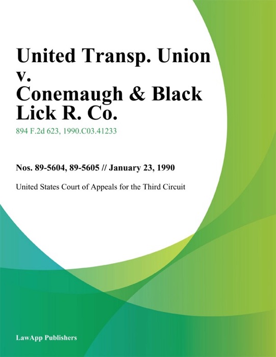United Transp. Union V. Conemaugh & Black Lick R. Co.