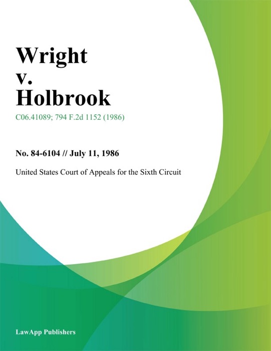 Wright V. Holbrook